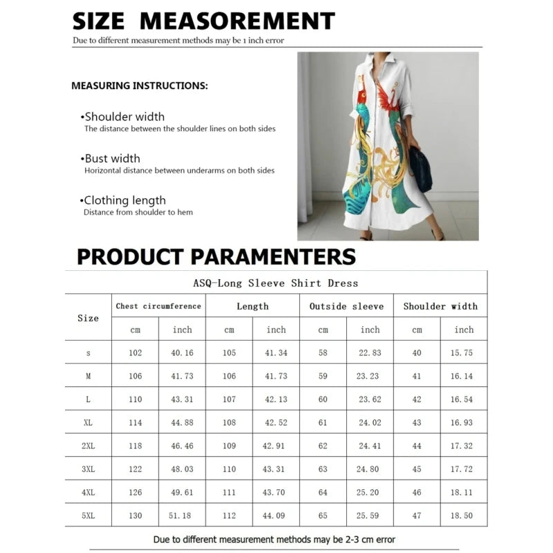 Robe fraîche d'automne décontractée à rayures, manches longues, boutonnée, style 2025. Robe-chemise élégante et ample.