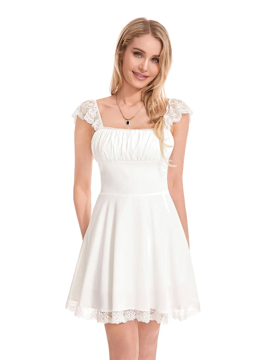 Robe trapèze élégante à imprimé floral rétro sans manches, col en V, taille plissée, style vintage, robe mi-longue pour femme