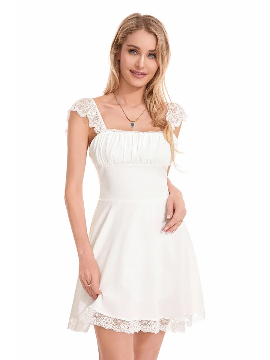 Robe trapèze élégante à imprimé floral rétro sans manches, col en V, taille plissée, style vintage, robe mi-longue pour femme